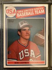 Bob Caffrey [84 USA Baseball Team] #394 Baseball Cards 1985 Topps Prices