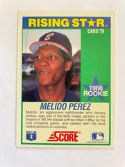 Rookie -Rising Star | Melido Perez Baseball Cards 1989 Score Rising Stars