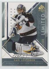 Kari Lehtonen Hockey Cards 2006 SP Authentic Prices