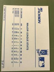 Major League Statistics  | Bo Jackson Baseball Cards 1989 Star Jackson