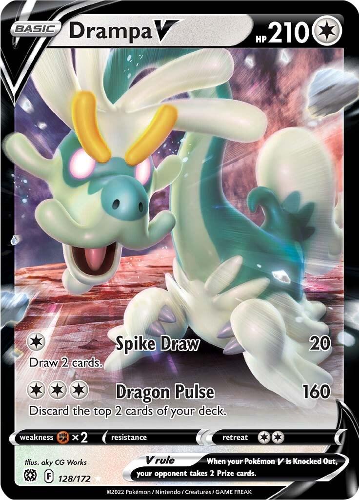 Drampa V #128 Pokemon Brilliant Stars