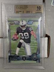 Amari Cooper [Running Autograph] #115 Football Cards 2015 Topps Chrome Prices