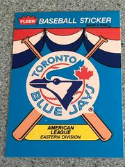Toronto Blue Jays Baseball Cards 1989 Fleer Baseball Stickers Prices