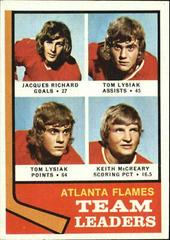 Flames Leaders [Richard, Lysiak, McCreary] #14 Hockey Cards 1974 Topps Prices
