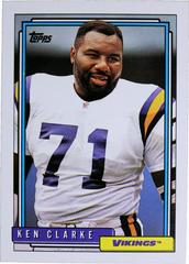 Ken Clarke #646 Football Cards 1992 Topps Prices