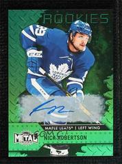 Nick Robertson [Autograph Green] #107 Hockey Cards 2020 Skybox Metal Universe Prices