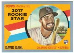 David Dahl [Light Blue] #RS-5 Baseball Cards 2017 Topps Archives 1960 Rookie Star Prices