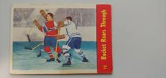 Rocket Roars Through Hockey Cards 1955 Parkhurst Quaker Oats Prices
