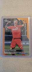 Erling Haaland [Orange Foilboard] #HH-5 Soccer Cards 2023 Topps UEFA Club Historic Hat Trick Prices