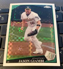 Jason Giambi [X-Fractor] #8 Baseball Cards 2009 Topps Chrome Prices