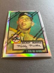 1952 Topps Reprint [Refractor,w/ Coating] Baseball Cards 1996 Topps Mantle Finest Prices
