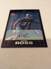 Aaron Ross [Autograph] #TC250 Football Cards 2007 Topps Chrome Prices