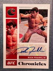 Rich Franklin [Red] Ufc Cards 2021 Panini Chronicles UFC Signatures Prices
