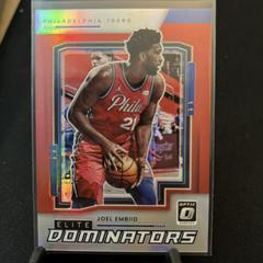 Joel Embiid [Red] #4 Basketball Cards 2021 Panini Donruss Optic Elite Dominators Prices