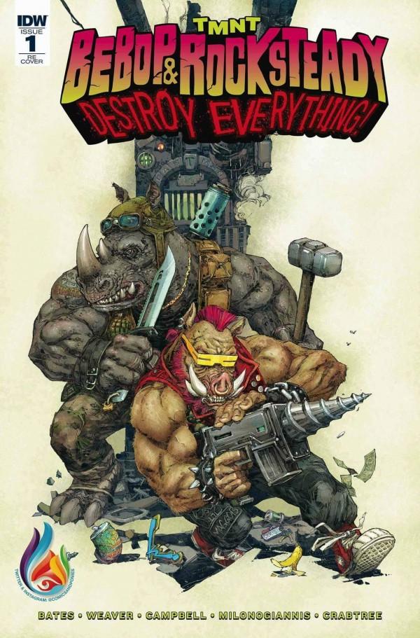 Teenage Mutant Ninja Turtles: Bebop & Rocksteady Destroy Everything [Rocafort] #1 (2016) Comic Books Teenage Mutant Ninja Turtles: Bebop & Rocksteady Destroy Everything