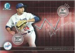 Jordan Sheffield #DD-JS Baseball Cards 2016 Bowman Draft Dividends Prices