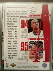 Reverse Image | Jerry Stackhouse, Ckarence Weatherspoon, Derrick Coleman Basketball Cards 1996 Upper Deck