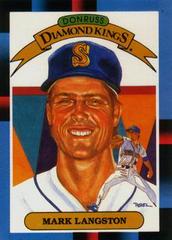 Mark Langston [Diamond Kings] #20 Baseball Cards 1988 Leaf Prices