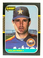 Nolan Ryan #257 Baseball Cards 1987 Leaf Prices