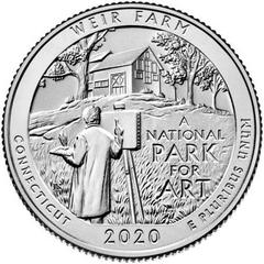 2020 S [WEIR FARM PROOF] Coins America the Beautiful Quarter Prices