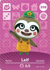 Leif #208 [Animal Crossing Series 3] Amiibo Cards Prices