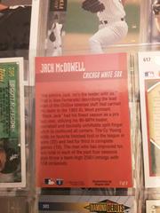 Reverse Side | Jack McDowell Baseball Cards 1994 Fleer Pro Vision