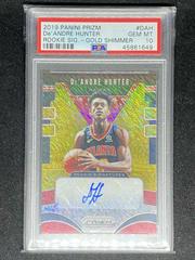 DE'Andre Hunter [Gold Shimmer] Basketball Cards 2019 Panini Prizm Rookie Signatures Prices