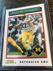 Aidan Hutchinson [Gold] #TB6 Football Cards 2022 Panini Score 1992 Throwback Rookie Prices