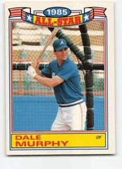Dale Murphy #18 Baseball Cards 1986 Topps All Star Glossy Set of 22 Prices
