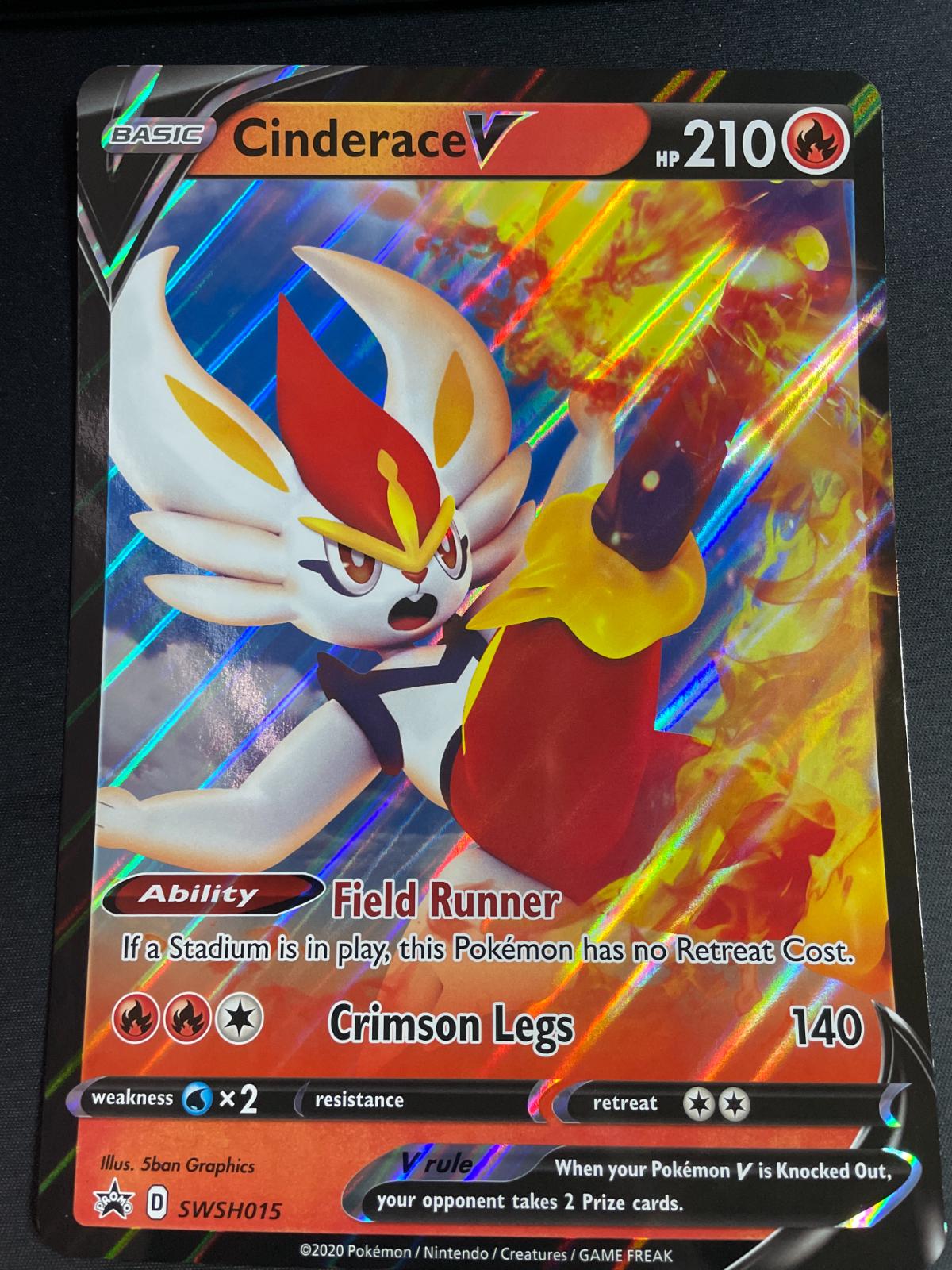 Cinderace V [Jumbo] #swsh015 Pokemon Promo