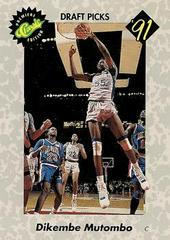 Dikembe Mutombo [Draft Picks Premiere Edition] #3 Basketball Cards 1991 Classic Draft Prices