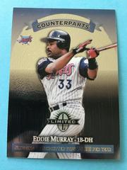 Eddie Murray, Reggie Jefferson [Counterparts] Baseball Cards 1997 Panini Donruss Limited Prices