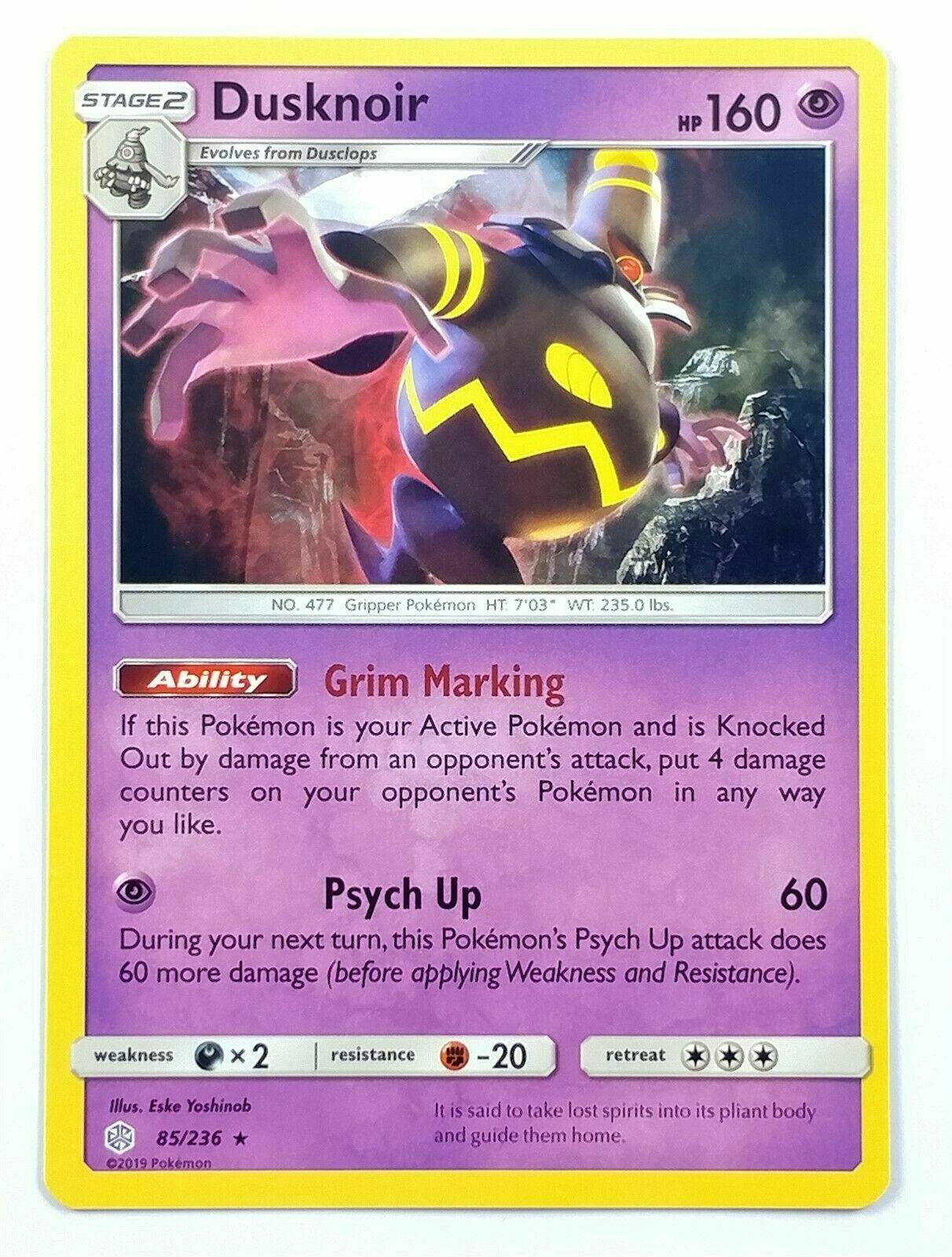 How Much Is A Dusknoir Pokemon Card Worth