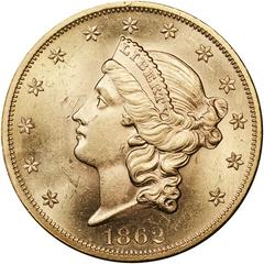 1862 Coins Liberty Head Gold Double Eagle Prices