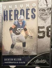 Quenton Nelson #UH-QN Football Cards 2020 Panini Absolute Unsung Heroes Prices