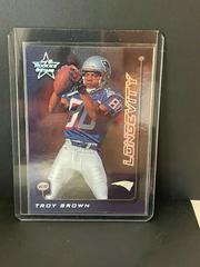 Troy Brown Football Cards 1999 Leaf Rookies & Stars Prices