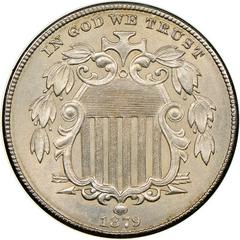 1879 Coins Shield Nickel Prices