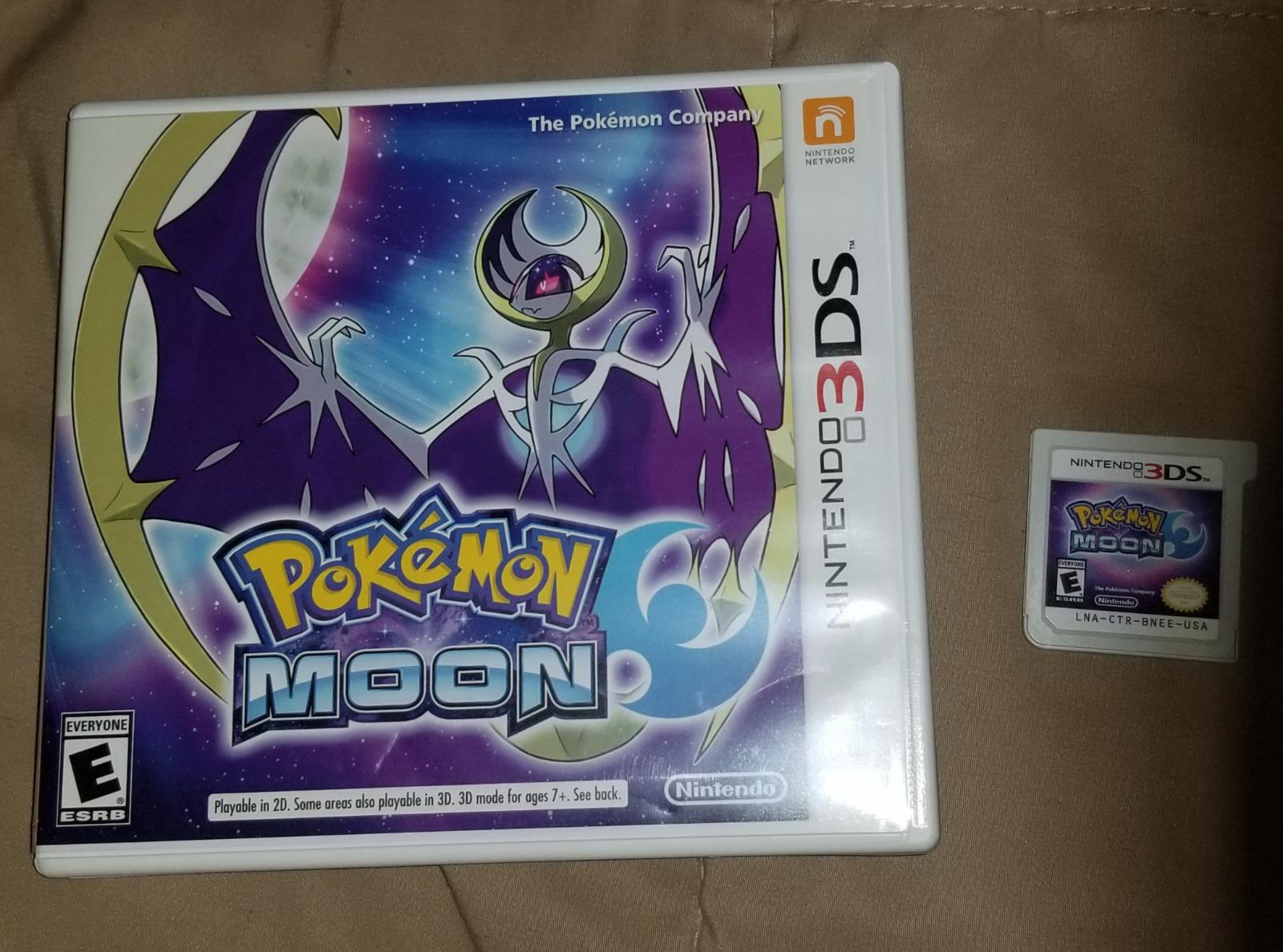 Pokemon Moon Item, Box, and Manual Nintendo 3DS