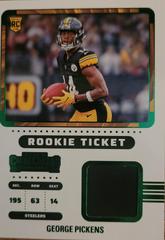 George Pickens #RTS-GPI Football Cards 2022 Panini Contenders Rookie Ticket Swatches Prices