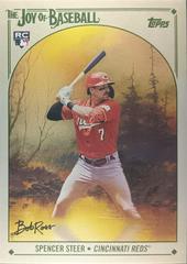 Spencer Steer #3 Baseball Cards 2023 Topps X Bob Ross The Joy Of Prices