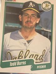 Todd Burns #2 Baseball Cards 1990 Fleer Prices