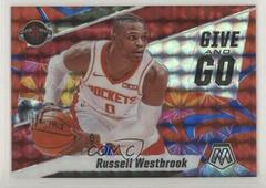 Russell Westbrook [Reactive Blue] Basketball Cards 2019 Panini Mosaic Give and Go Prices