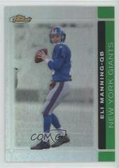 Eli Manning [Green Refractor] #11 Football Cards 2007 Topps Finest Prices