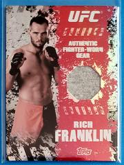 Rich Franklin Ufc Cards 2010 Topps UFC Main Event Fighter Relics Prices