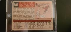 Back Of Card - 1959 Topps Baseball Norman Cash | Norm Cash Baseball Cards 1959 Topps