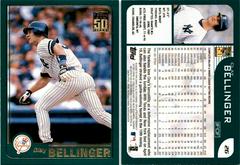 Clay Bellinger Baseball Cards 2001 Topps Gold Prices