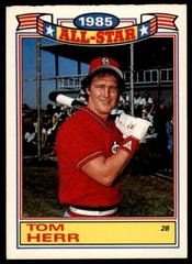 Tom Herr #14 Baseball Cards 1986 Topps All Star Glossy Set of 22 Prices