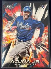 Front Of “Fire RC” | Ronald Acuna Jr. Baseball Cards 2018 Topps Fire