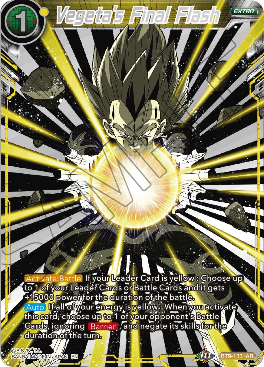 Vegeta's Final Flash BT9-133 Dragon Ball Super Universal Onslaught