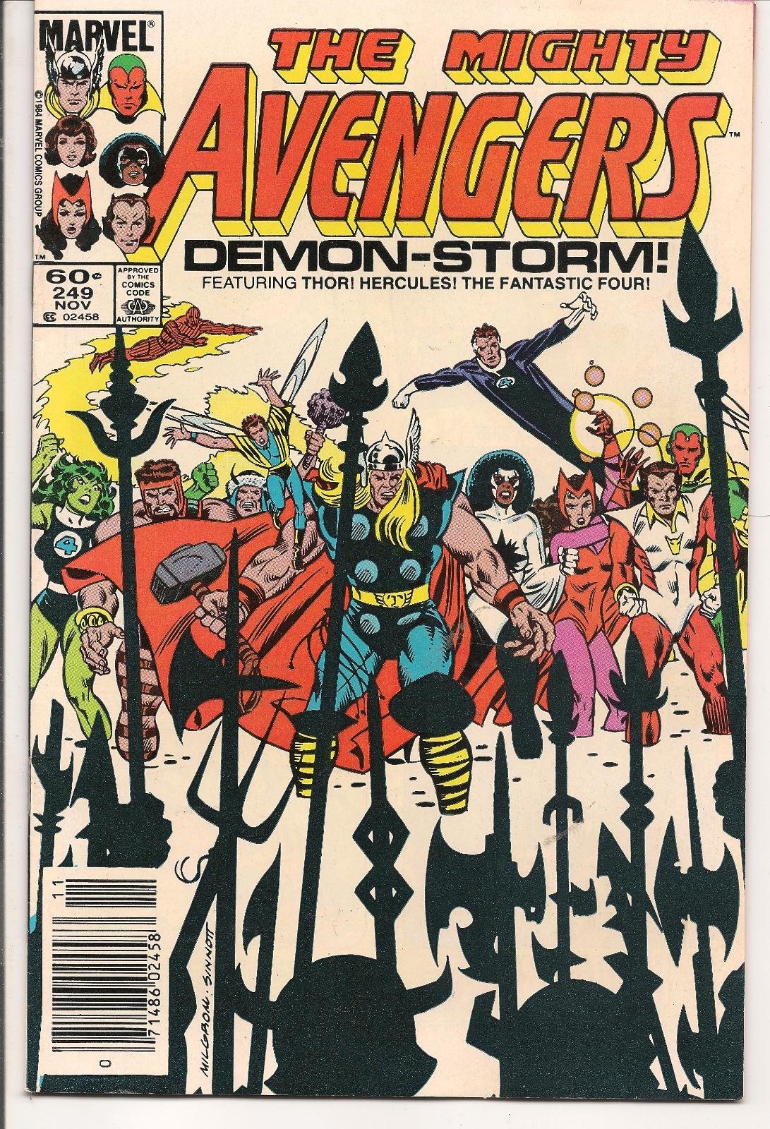 The Mighty Avengers [Newsstand] #249 (1984) Comic Books Mighty Avengers